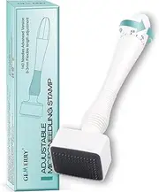 GEMERRY Derma Stamp Adjustable Derma Stamp 0-3 mm 140 Tips Microneedling Stamp for Facial Skin Care, Derma Stamp for Beard and Hair Growth
