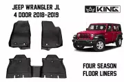 King 4 Season Floor Liners Front Rear Jeep Wrangler Unlimited JL 4 Door 2018-19