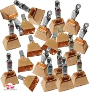 20pcs Fishing Copper Bell Alert Eagle Clamp Clips Lure Bait Bite Alarm Fish WOW!