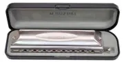 M. SUZUKI S-64C Sirius Chromatic Harmonica Long Stroke Key C Japan NEW #108