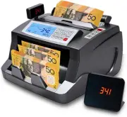 Money Counter Australian Note Bill Counting Machine AUD Cash Counter with Val...