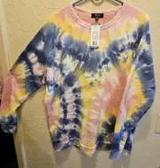 NWT Modern Canvas Indoorsy tie dye sweatshirt women size XXL SHIPS FREE!!