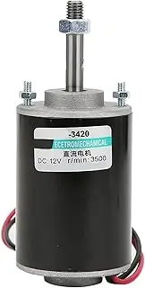 DC Motor Permanent Magnet High Speed Low Noise CW CCW Mini Brushed Electric Motors 30W for Lawn Mowers Shaft Length Polisher Cutter Electric Drill (24V7000 RPM)
