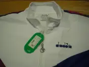 Diadora “Offside” Full-Zip Retro Track Jacket Warm-Up, NWT - Mens L (EUR XL)