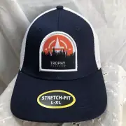 New Trophy Tracker Mesh Truckers Cap Hat Stretch Fit - L/XL
