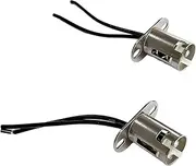 2PCS Car Light Bulb Socket, BAY15D LED Bulb Light Lamp Socket Adapter, 1157 Light Bulb Socket Holder with Wire Connector, Automotive LED Bulb Socket for Car Truck (BAY15D(1157))