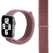 For Apple Watch Series 7,45-mm Case,Nylon Watch Band,Fastener,Purple