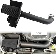 Cold Air Intake Kit with Heat Shield Fit for 2012-2018 Jeep Wrangler JK 3.6L V6 (Black Filter & Black Tube)