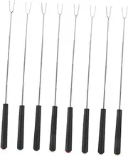 ABOOFAN 8pcs Telescoping Marshmallow Roasting Sticks Manual Rotation BBQ Forks for Campfire Fire Pit Bonfire Extendable Skewers for Group Cooking and Effortless Food Flipping