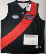 Essendon Andrew McGrath Hand Signed 2020 Under Armour Jumper Guernsey 3XL COA