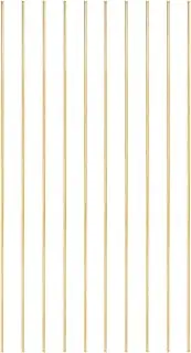 uxcell 10 Pcs Brass Round Rod, 2mm x 10" Lathe Bar Stock H62 Brass Round Stock for DIY Craft Making Hardware Novelty Model Car Plane Boat Ship, Copper