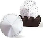 KYONANO 58.5mm Puck Screen with Stand - Espresso Accessories - Reusable Metal Coffee Filters with Silicone Holder - Compatible with 58mm Breville, WEGA Espresso Coffee Machines