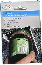 Homecraft Undo-It Jar and Bottle Opener, Kitchen Aid for One-Handed Use or for Individuals with Limited and Weakened Grip Strength, Easy Open Jar Lid Remover for Arthritic Hands and Wrists