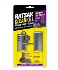 RATSAK Clean Kill Mouse Traps 2 pack No See No Touch Hidden Kill