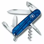 Victorinox Spartan Swiss Army Pocket Knife Tool | 12 Functions | Translucent Blu
