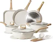 16Piece Pots and Pans Set Nonstick,With Steak Pot,Cookware Set Kitchen Cooking S