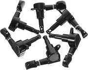 TEMPNAP Guitar Tuning Tools 6pcs Universal Guitar Tuning Pegs Small Round Head Black