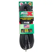 ProX XC-TRS25 - 25ft Balanced 1/4" TRS Male to TRS Male Audio Cable