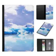 PASSPORT ITINERARY ORGANIZER|COOL ICY LAKE CLOUDY