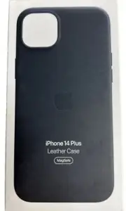 NEW OEM Apple Leather Case with MagSafe for iPhone 14 Plus / 15 Plus - Black