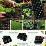 10 Pack Thick 72/12 Cells Seed Starter Tray Starting Trays Seedling Germination