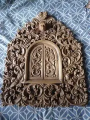 Hand Carved wood Ornate Floral Baroque style Picture Mirror Frame