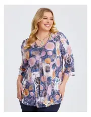 [Taking Shape] Piia Pleat Foil and Bamboo Crush Top in Multi
