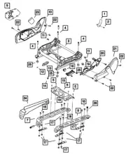06-10 Commander 08-10 Grand Cherokee SEAT ADJUSTER SHIELD BEZEL MOPAR 5KD26XDVAA
