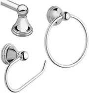 MOEN/FAUCETS DN8433CH Moen Preston 3 Piece Decorative Bath Hardware Set