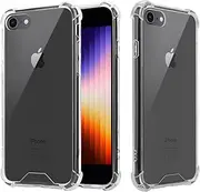 T Tersely Crystal Case Cover for iPhone SE 3 (2022)/iPhone SE 2nd 2020 / iPhone 7 / iPhone 8, Ultra Clear Slim TPU Bumper Case with Shockproof Corner for iPhone SE3/SE2 /7/8 (4.7 inch)
