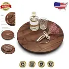 Elegant 18-Inch Walnut Wood Lazy Susan - Perfect for Dining Table Decor