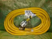 NEW 25' RV GENERATOR CORD 10/3 EXTRA HEAVY-DUTY SUPER FLEXIBLE YELLOW JACKET