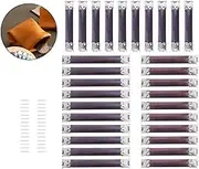 Yeenee 30PCS Metal Internal Flex Frame Kiss Clasp for DIY Craft Coin Purse Bag Sewing Making Silver (with 3 Different Size)