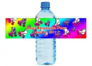 100 Rollerskate Party Water Bottle labels Birthday Party Easy to Use Self Stick