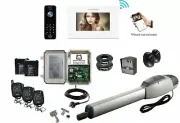 Heavy Duty Gate Opener, Single Swing Automatic Gate Systems with Video Intercom