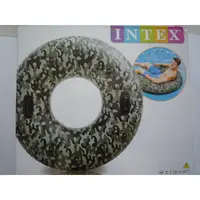 在飛比找蝦皮購物優惠-INTEX 原廠 58265成人雙手把迷彩大充氣游泳圈 大人