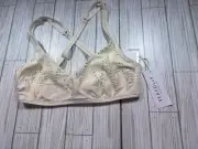 Seafolly Embroidered Cross-Back Swimsuit – Beige (Brand New, Size 10)