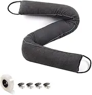 Carasylvia 36 Inch Under Door Draft Stopper - Weighted Door Draft Blocker Bottom Door Noise & Air Reducer Black