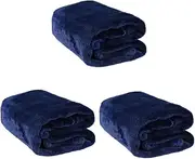 GAROZATION 3pcs Luxury Flannel Pet Bedding Plush Extra Warm Pet Blanket for Coziness