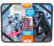 Star Wars Lap Travel Desk Darth Vader Storm Troopers Crayons Markers Stickers