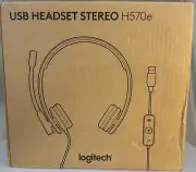 Logitech H570e USB Headset w/Noise-Cancelling Microphone and Inline Controls
