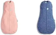 Ergopouch Organic Cotton Cocoon Swaddle Bag Bundle, 0.2 & 1.0 TOG, for 03-06 ...