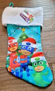 new ruz PJ MASKS christmas STOCKING owlette gekko catboy cartoon show