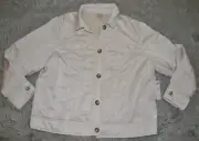CHICO'S Classic Jacket Insulated Natural Cream 4 (20-22) NWT $129