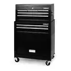 Black Tool Box 7 Drawer Chest Cabinet Trolley Toolbox Garage Storage Lockable