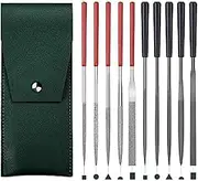 5 Piece Mini Diamond Needle Files & 5Pcs Small Steel Files For High Precision Sanding Work On Metal, Wood,Plastic Carving Easy To Use