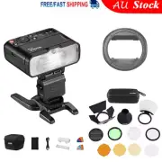 Godox MF12 TTL Macro Flash Speedlite + MF-CB Round Adapter + AK-R1 Kit
