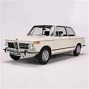 Scale Finished Model Car 1:18 Scale for BMW 2002 Tii Coupe Emulation Alloy Car Model Car Model Replica Vehicle Handicraft Die-cast Vehicle(White)