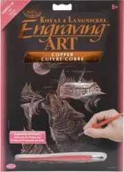 Copper Foil Engraving Art Kit 8"X10"-Howl (Pack of 3)