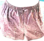 Victoria's Secret Rare Vintage L Liquid Satin Sleep Shorts Leopard Shine